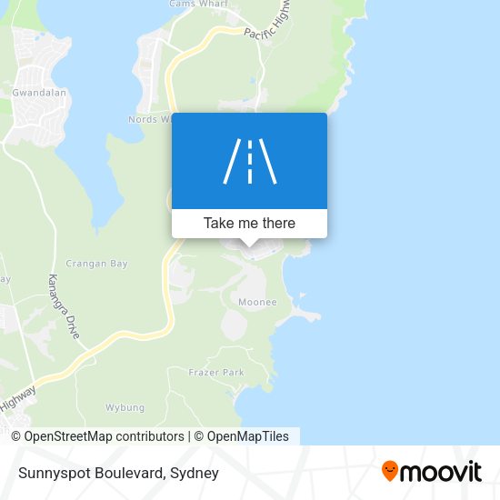 Sunnyspot Boulevard map