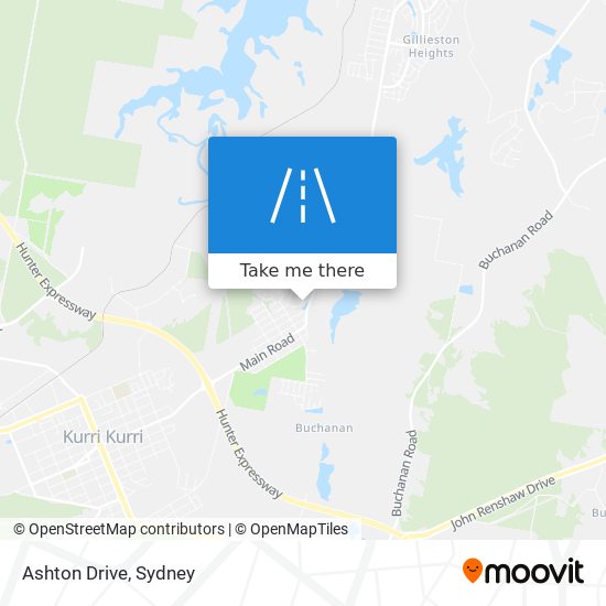 Mapa Ashton Drive