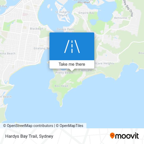 Hardys Bay Trail map