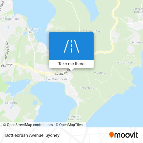 Bottlebrush Avenue map