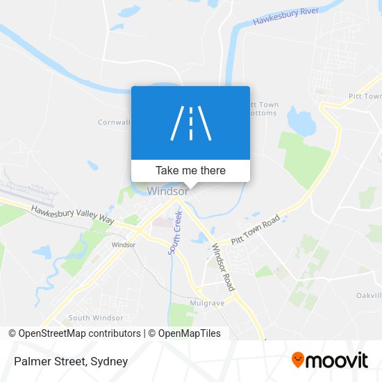 Palmer Street map