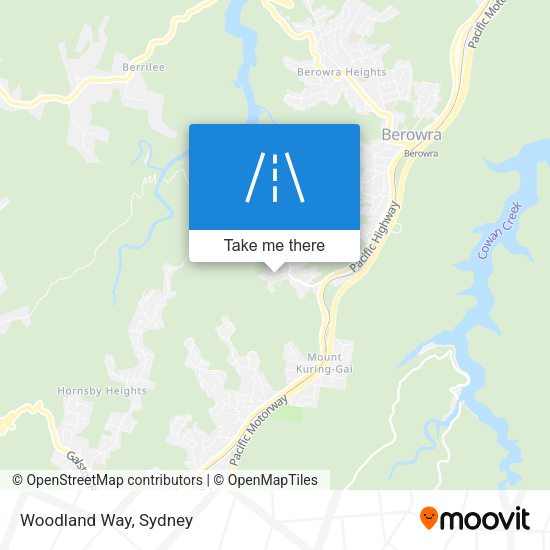 Woodland Way map