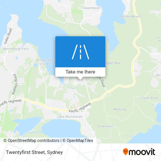 Twentyfirst Street map