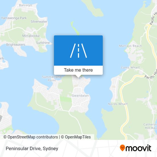 Peninsular Drive map