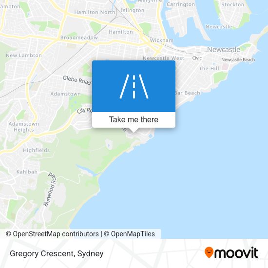 Gregory Crescent map