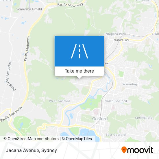 Jacana Avenue map