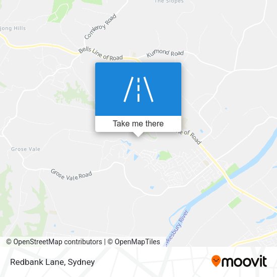 Redbank Lane map