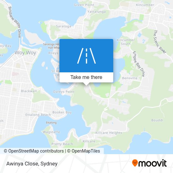 Awinya Close map