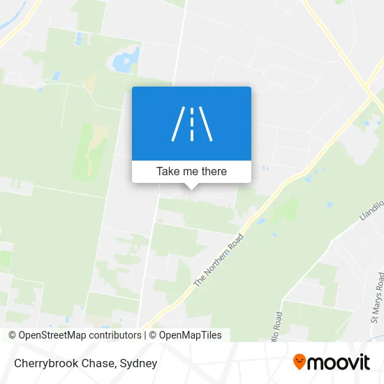 Mapa Cherrybrook Chase
