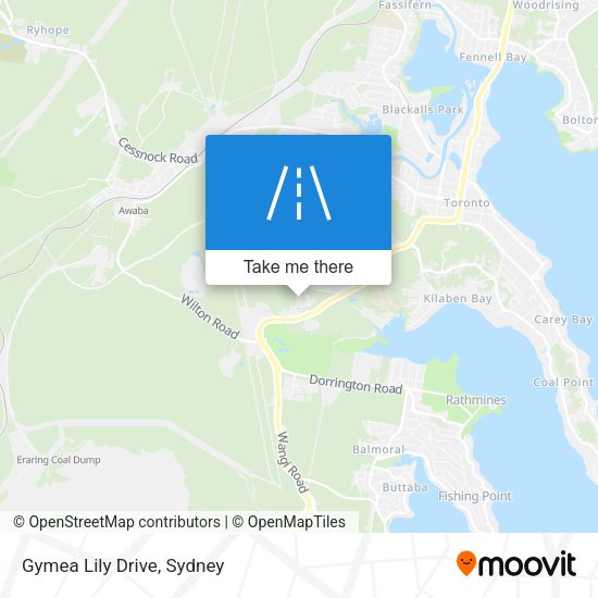 Gymea Lily Drive map