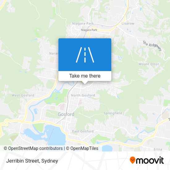 Jerribin Street map