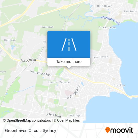 Greenhaven Circuit map