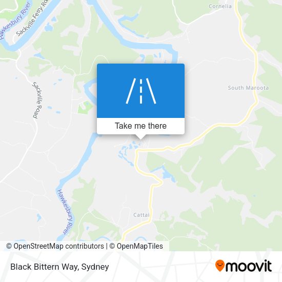 Black Bittern Way map