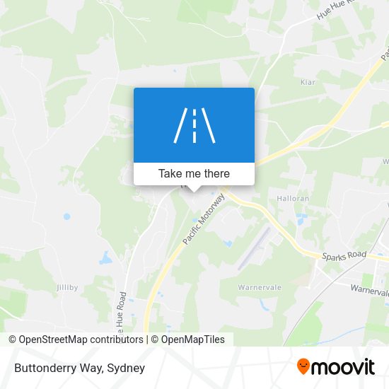 Buttonderry Way map