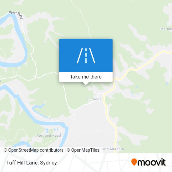 Tuff Hill Lane map