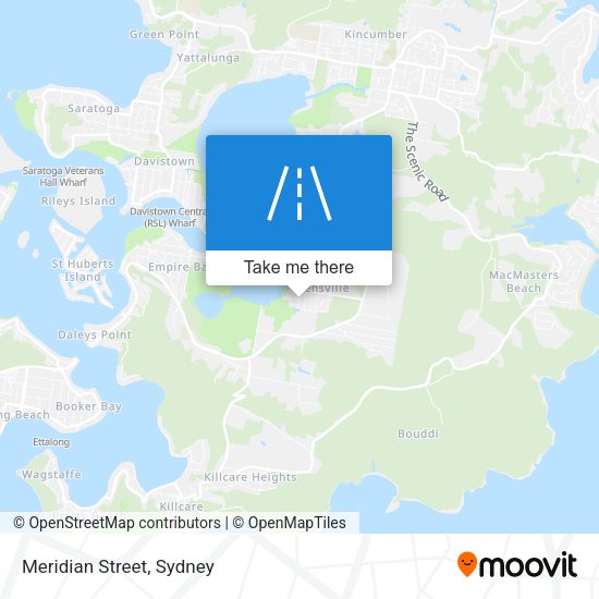 Meridian Street map