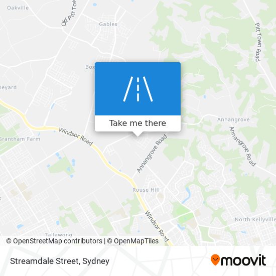 Mapa Streamdale Street