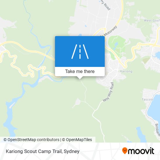 Kariong Scout Camp Trail map