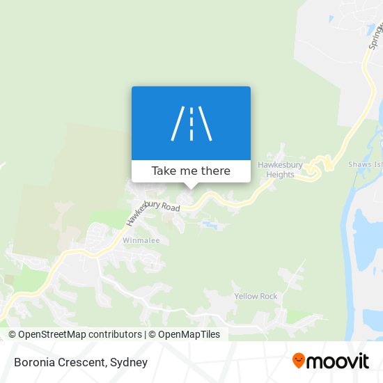 Boronia Crescent map