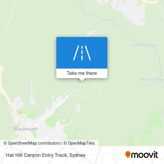 Hat Hill Canyon Entry Track map