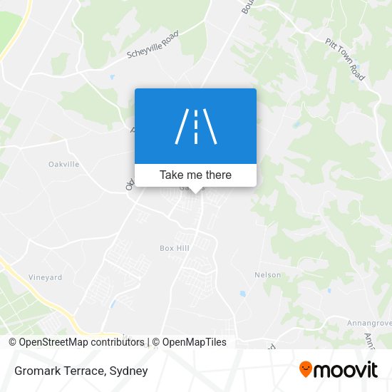 Gromark Terrace map