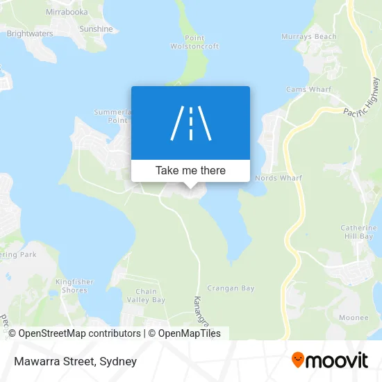 Mapa Mawarra Street
