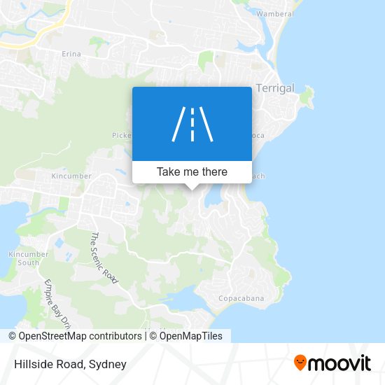 Hillside Road map