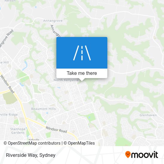 Riverside Way map