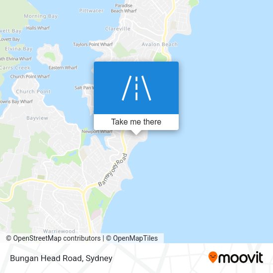 Bungan Head Road map