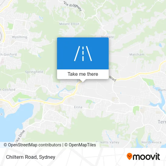 Chiltern Road map