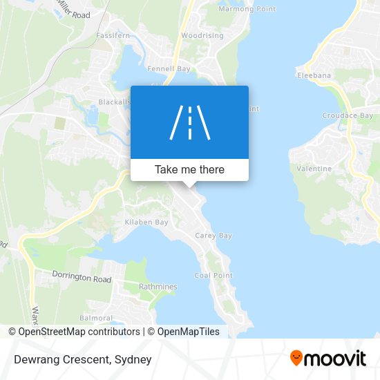 Dewrang Crescent map