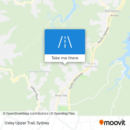 Oxley Upper Trail map