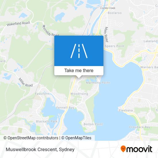 Muswellbrook Crescent map