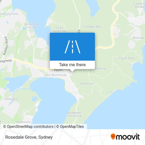 Rosedale Grove map