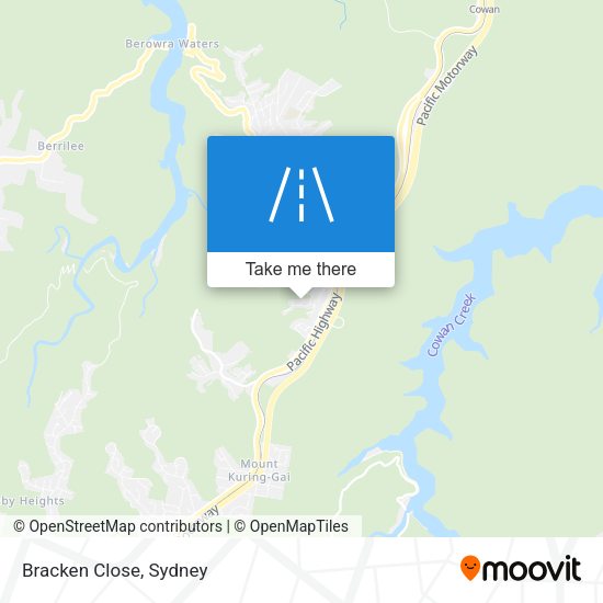 Bracken Close map