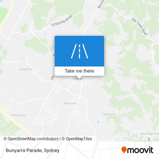Bunyarra Parade map