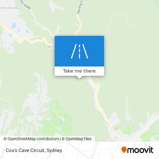 Mapa Cox's Cave Circuit