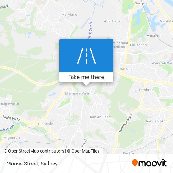 Moase Street map