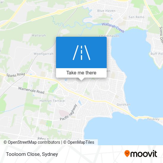 Tooloom Close map