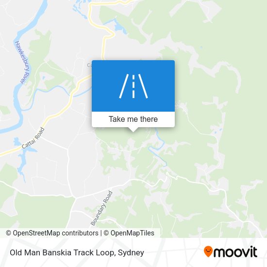 Old Man Banskia Track Loop map