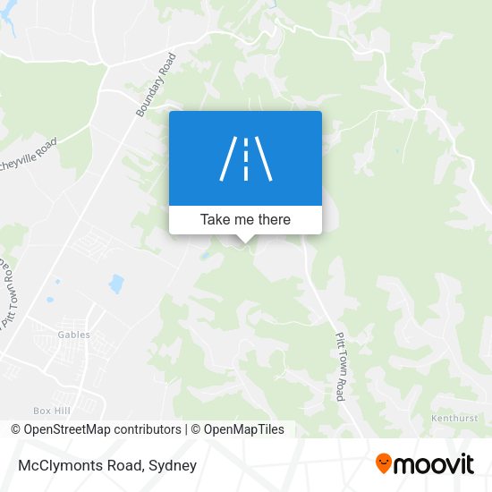 McClymonts Road map