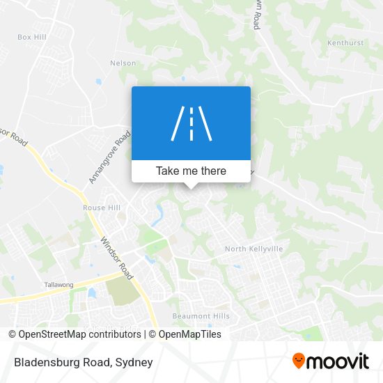 Bladensburg Road map