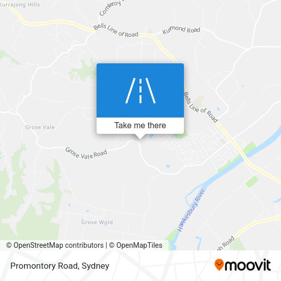 Promontory Road map