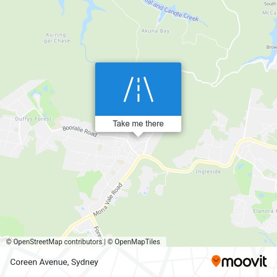 Coreen Avenue map