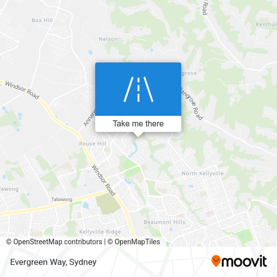 Evergreen Way map