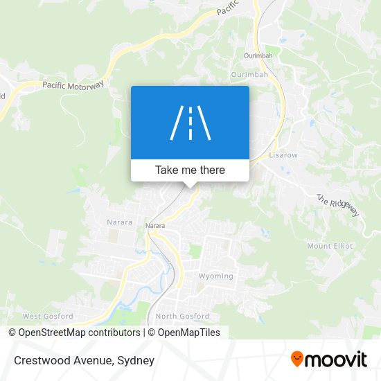 Crestwood Avenue map