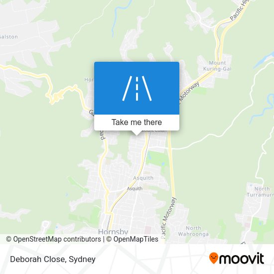 Deborah Close map