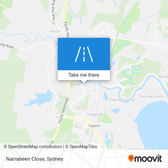 Narrabeen Close map