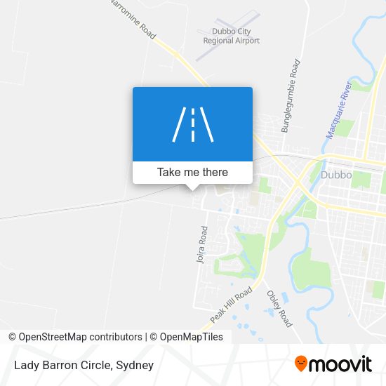 Lady Barron Circle map