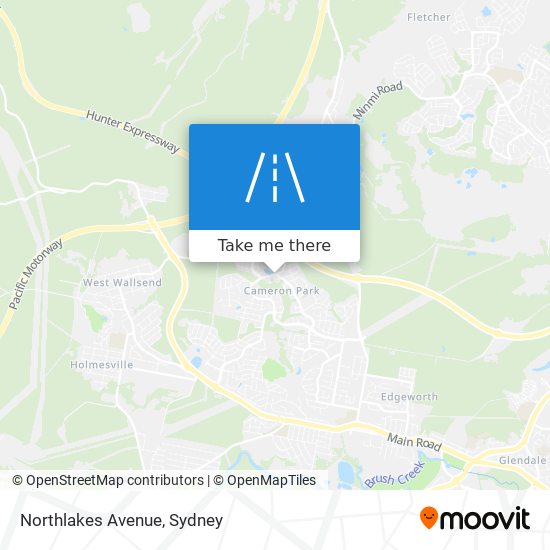 Northlakes Avenue map